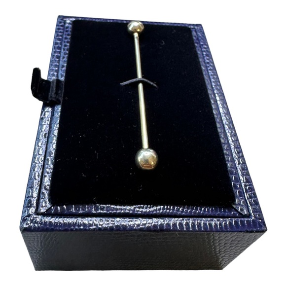 BROOKS BROTHERS GOLDTONE COLLAR BAR (NIB) - Picture 5 of 7